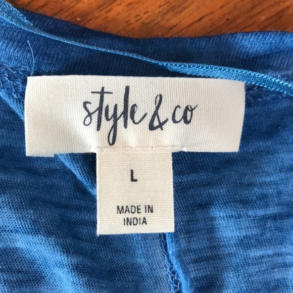 🧨SALE 3/$15‼️ Style&Co Casual Long Sleeve Crew Neck Top - Picture 7 of 8